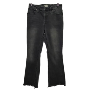 Madewell Cali Demi Boot stonewashed women's jeans w/ raw hem, sz 31